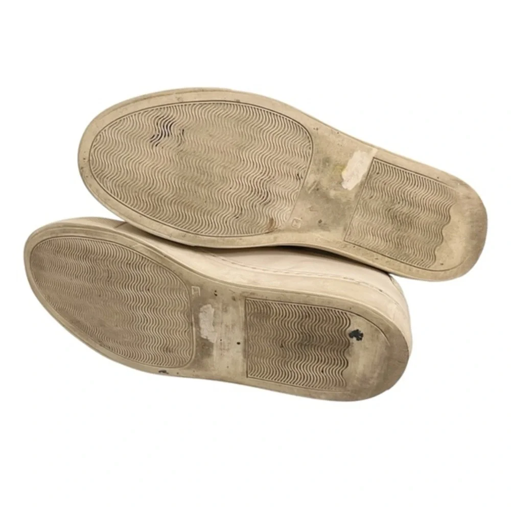 Common Projects Achilles Low Sneakers Beige Leather Lace Up‎ Women's Size 7